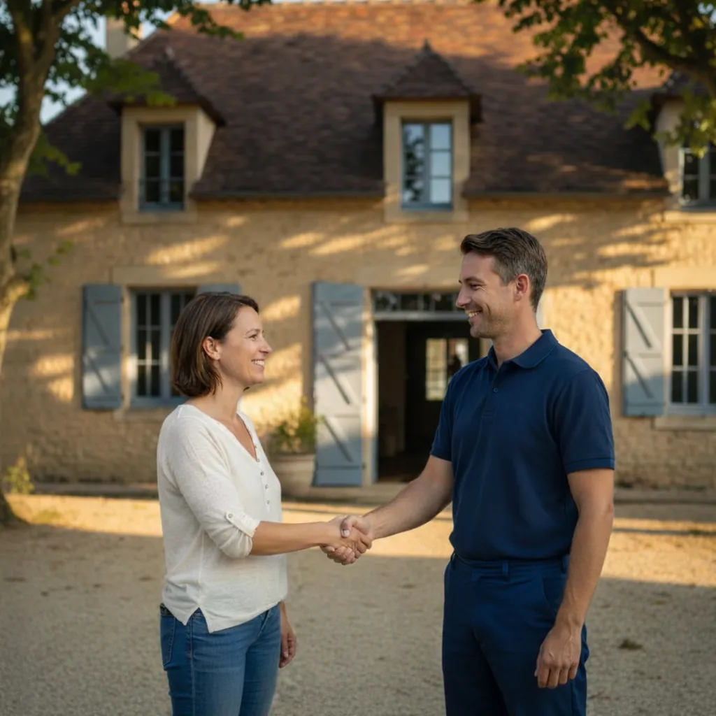 Technicien Cristal Confort échangeant avec un client après une intervention